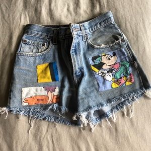Limited Disney Levi cutoffs